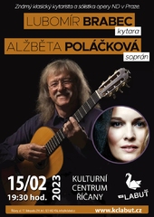 Lubomír Brabec – kytara a Alžběta Poláčková – soprán
