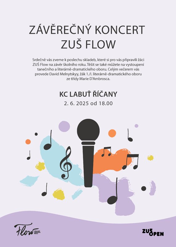 Závěrečný koncert ZUŠ FLOW