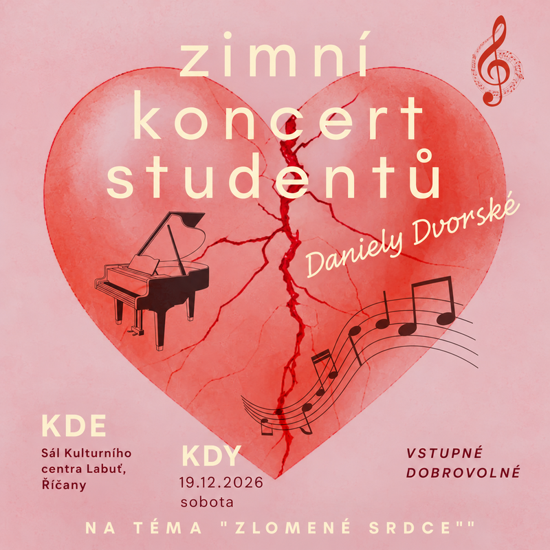 Zimní koncert studentů Daniely Dvorské